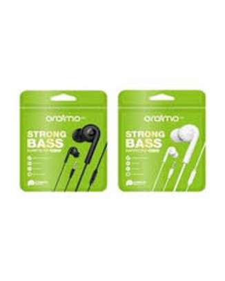 Oraimo Strong Bass Stereo Earphones/Free Rubber Buds image 1
