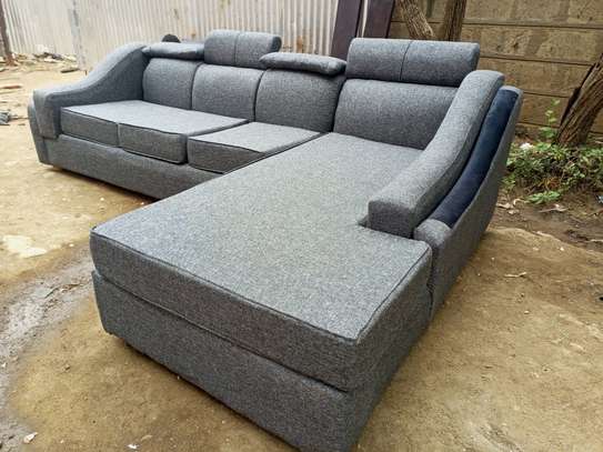 6seater L sofa with a permanent back image 2