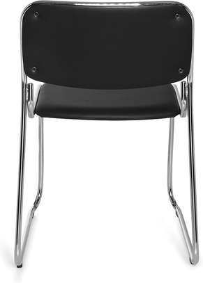 Office Chair: Chrome Office Visitors Chair For Waiting Area image 2