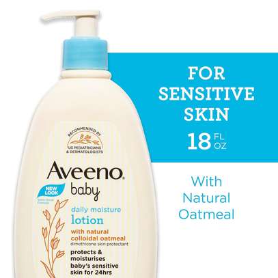 Aveeno Baby Body Lotion for Sensitive Skin, Hypoallergenic image 3