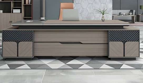 Office Desk:  2400mm L-shaped design desk image 2