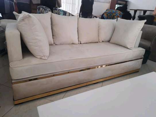 Upholstered 3 seater classy Sofa image 1