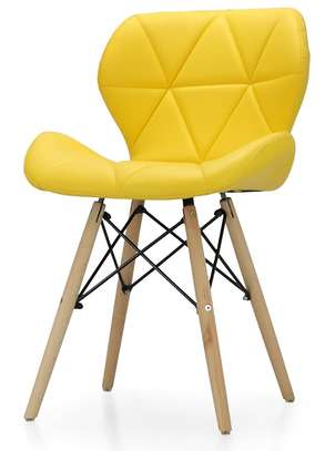 Leather Padded Smart Cafeteria Eames Chairs image 3