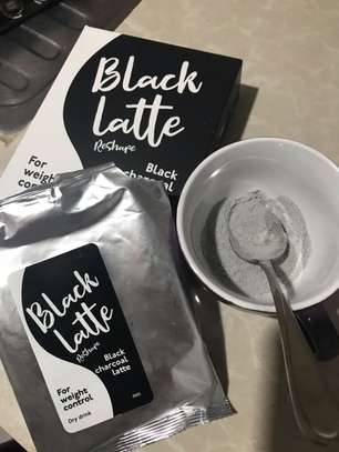 Black Latte Charcoal Coffee For Weight Loss (100% image 1