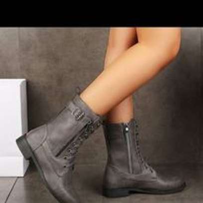 Ladies Leather Ankle Boots image 3