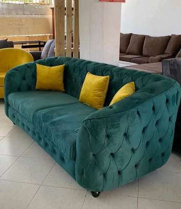 3-seater chesterfield sofa inclusive of throwpillows image 1