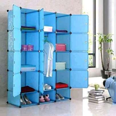 Portable Plastic 3 Column Wardrobe image 4