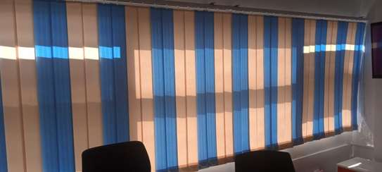 BLUE PRINTED OFFICE BLINDS image 4