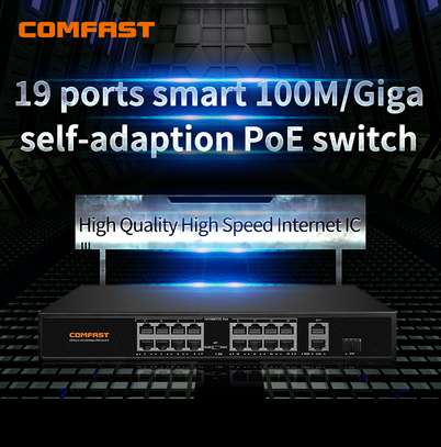 Comfast CF-SF1162P, 18port+SFP POE Switch image 1
