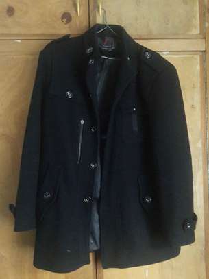 Black short trenchcoat Size XL image 2