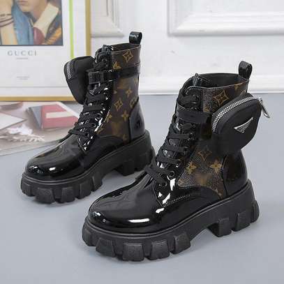 Prada mini combat online boot