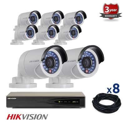 8 HIK VISION cameras complete package image 1