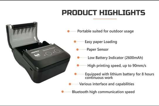 Thermal Wireless Receipt 58mm Bluetooth Mobile Printer image 3