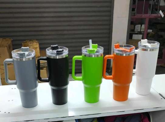 *40oz(1200ml) insulated coated metal tumbler image 3