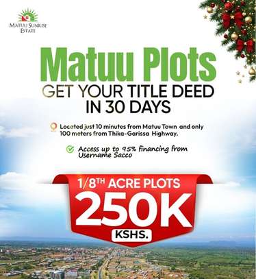 Plot For Sale in Matuu - Ksh 250000 image 1