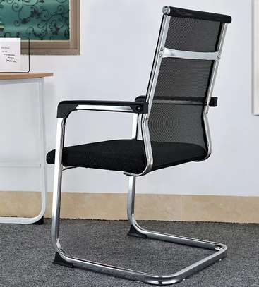 Office Chair: Non-Swivel Mid-Back Visitor Seat image 3