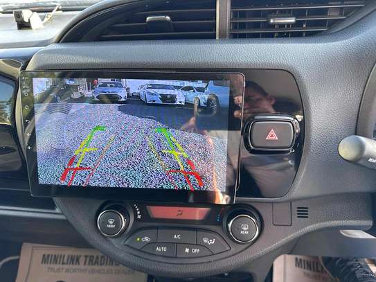 Toyota vitz hybrid white color 2019 model fully loaded image 7