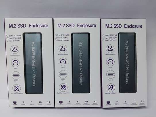M.2 NVME and NGFF SSD Enclosure Adapter image 2