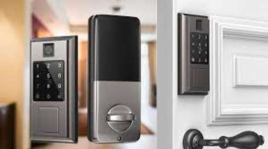 Biometric Door Lock With Fingerprint Access Installation image 1
