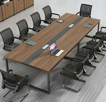 Executive Conference Room Table and Chair Set image 1