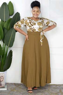 Upper stripped maxi dresses image 7