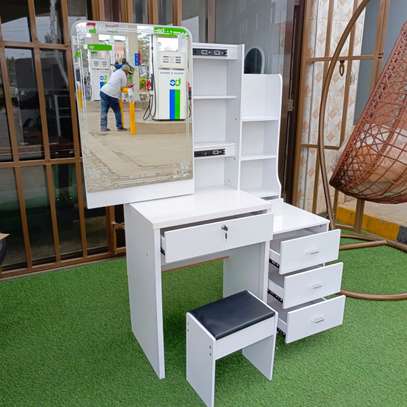 Vanity Desk: Castle Vanity, Sliding Mirror, Modern & Sleek image 2