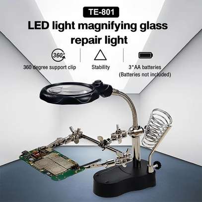 LED LIGHT MAGNIFYING GLASS REPAIR LIGHT FOR SALE! image 3