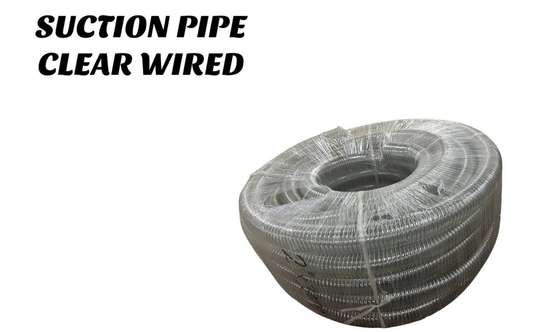 Black 4 inch Suction 12 metres roll pipe image 1
