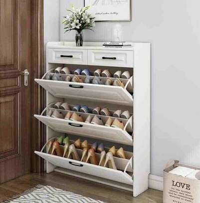 Shoe Racks; White Home Shoe Rack image 1