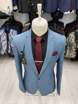 *Men's Quality  Blue Fabric Designers Blazers Official Casual Blazers*
Assortment: 46 to 58
_Ksh.3250_ image 1