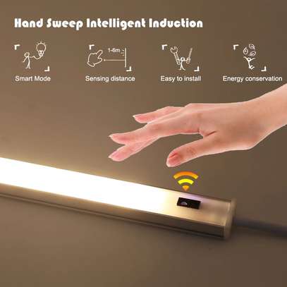 LED Light USB Motion Sensor Under Cabinet Kitchen Lamp image 3