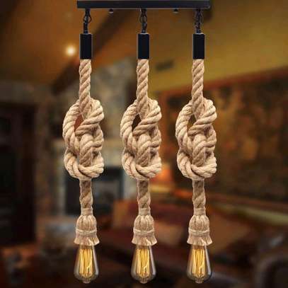 3 in 1 Rope pendant light image 1