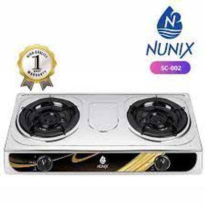 Glass Nunix Double Burner Gas Cooker image 2