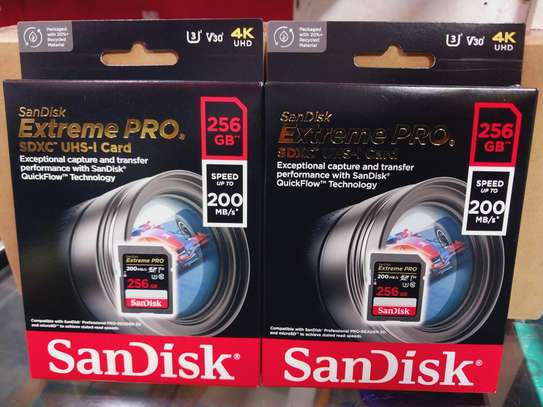 Sandisk Extreme Pro 256GB SDXC UHS-I Card For Camera image 2