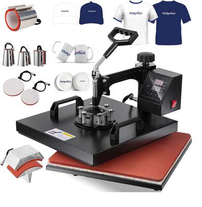 8 In 1 Digital Transfer Heat Press Machine-Combo Sublimation image 1