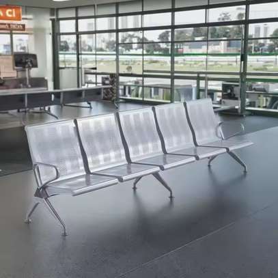 Office Bench: Public Waiting Room Chairs 3 Seater image 2