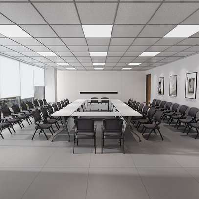 Office Chair : Foldable  Black Conference Office Chair image 4