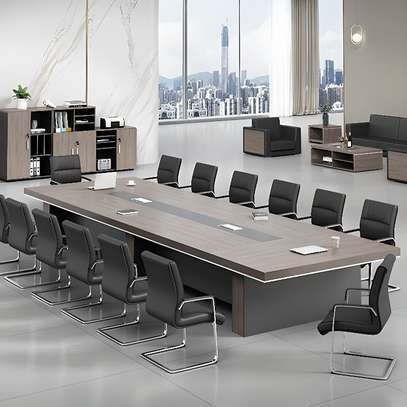 Office Table :3 Meter Executive Brown Office Table image 5