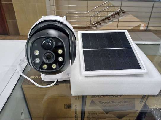 Rotating 4G SIM CARD Solar CCTV  PTZ Motion Detection image 1