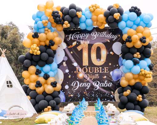 Birthday decorations, balloon backdrops & garland decor image 2