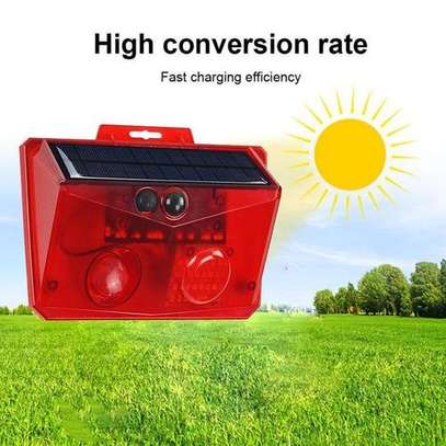 LED Wireless Solar Security PIR Motion Alarm Light image 1