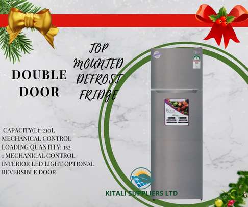 ROch  double door fridge 210 litres image 1