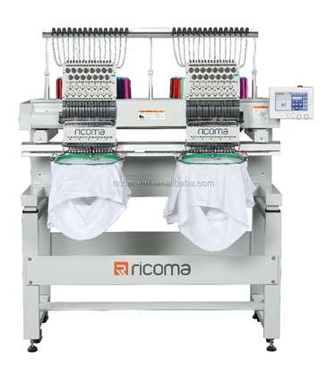 Highland Commercial 2 Head Embroidery Machine image 1