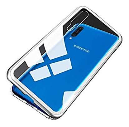 Magnetic Luxury Cases For Samsung A70,A60,A50,A40,A30,A20 With Tempered Back Glass image 3