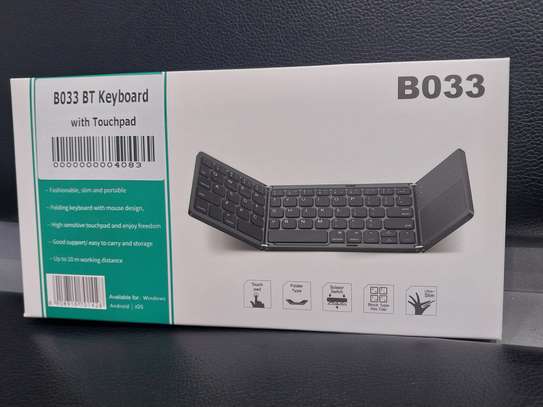 Foldable Bluetooth Keyboard with Touchpad Wireless Keyboard image 3
