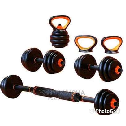 Dumbell with burbell 40 kg image 1