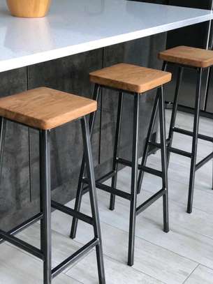 Rustic stools for islands image 1