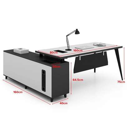 Office Desk : 1.6 Meter Executive Manager Office Desk image 6