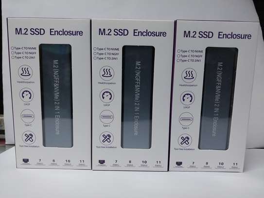 M.2 NVME and NGFF SSD Enclosure Adapter image 1