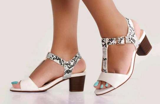 *Quality Latest Fashion Ladies Designer Straps Open Heel Shoes* image 2